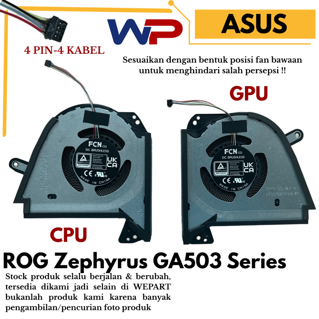 Jual Kipas Cooling Fan Asus ROG Zephyrus G15 GU603 GA503 GA503Q GA503QC ...