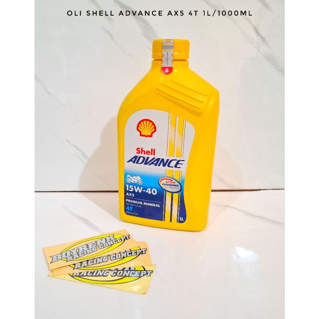 Jual OLI SHELL ADVANCE AX5 1L 1000ML 15W40 ORIGINAL -BOYRENK | Shopee ...