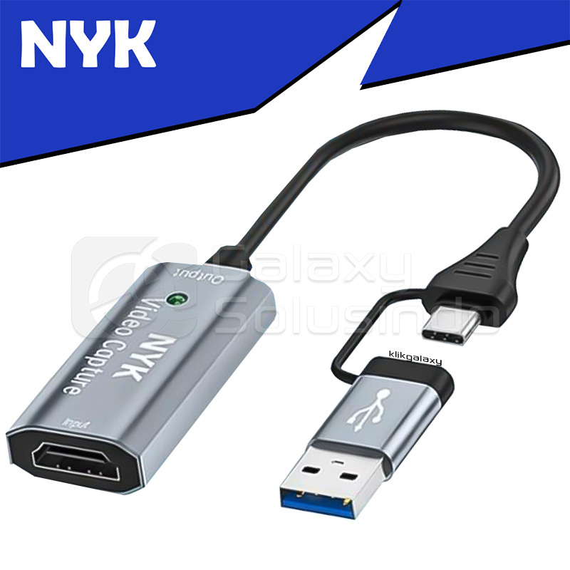Jual NYK HC6 Type C USB 3.0 To HDMI 4K Video Capture - GS | Shopee ...