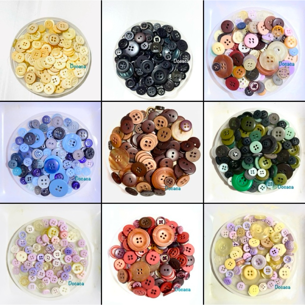 Jual Kancing Plastik Warna-Warni Mix 100 pcs | Shopee Indonesia