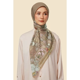 ZYTADELIA Naura Scraves Series Printed Scarf Hijab Segi Empat Hijab Aire Voile Hijab Premium