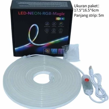 AppleChef 78 180LED Lampu Strip Magic Color Lamp RGB Bentuk Kembang Dengan Music Untuk Dekorasi