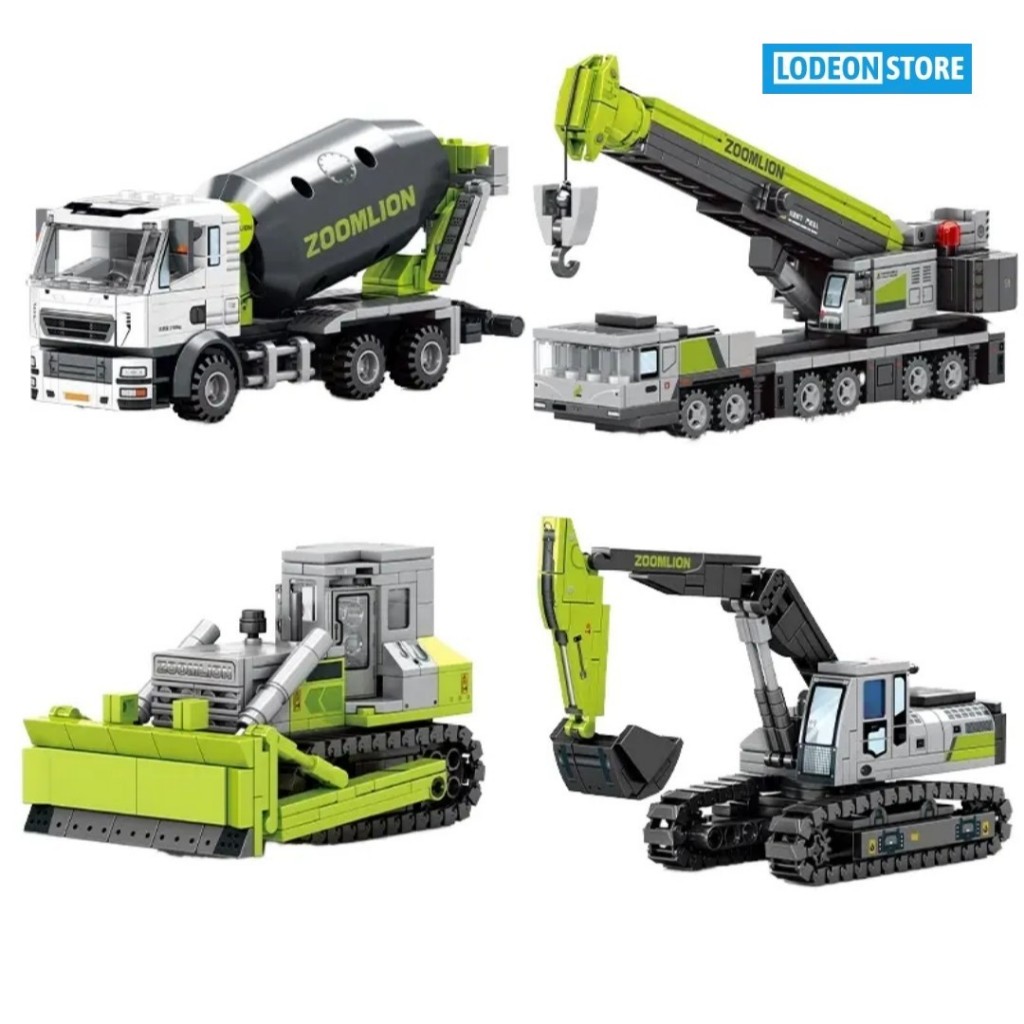 Jual Sembo Block Kendaraan Konstruksi Zoomlion 705100 - 705103 - Mainan ...