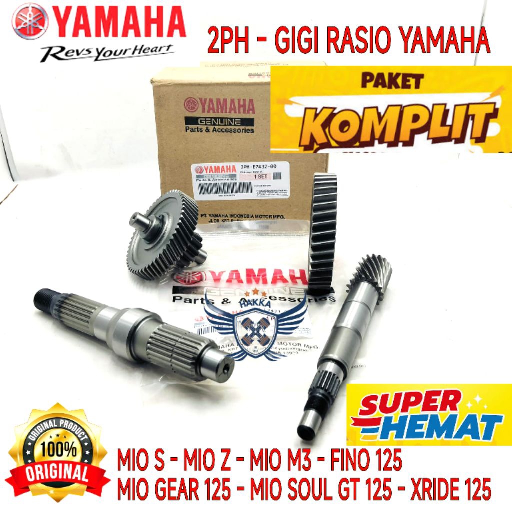 Jual 2PH ORIGINAL GIGI RASIO YAMAHA MIO M3, GIGI RASIO YAMAHA MIO Z 125 ...