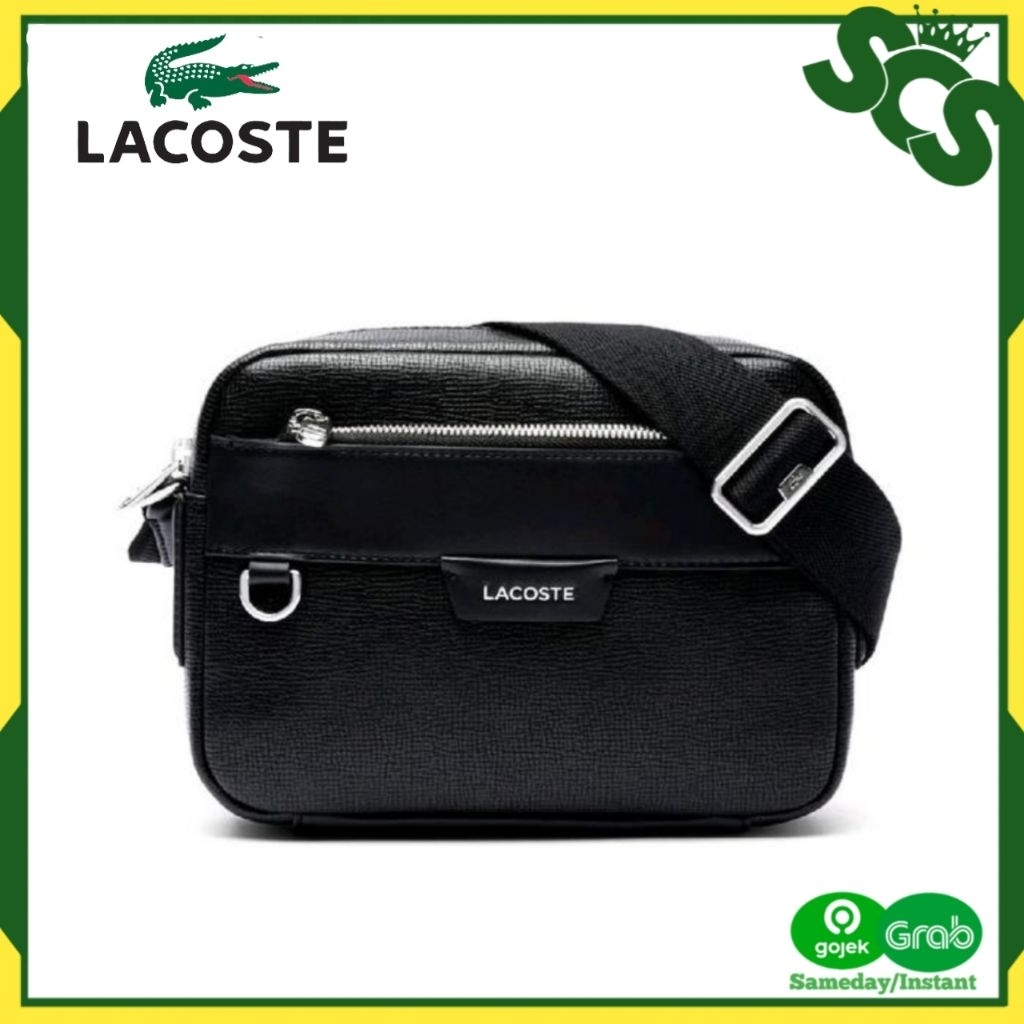 Jual Tas LACOSTE Men's Ossian Leather Reporter Bag Tas Selempang Pria ...