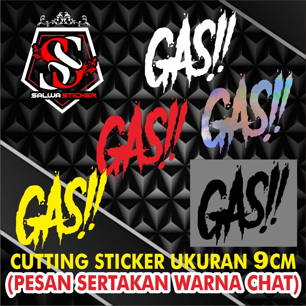Jual cutting sticker custom gas stiker | Shopee Indonesia