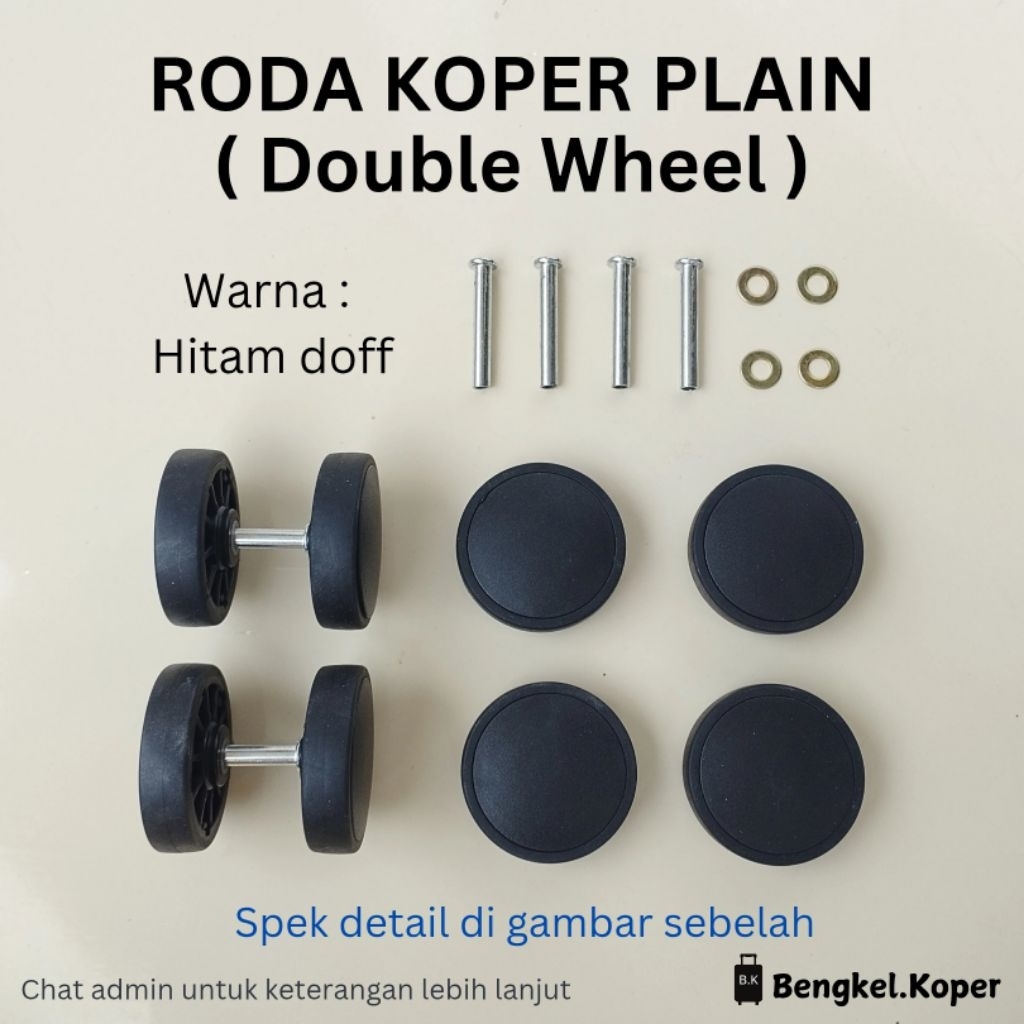 Jual RODA KOPER DOUBLE WHEEL / RODA PENGGANTI UNIVERSAL / RODA KOPER ...