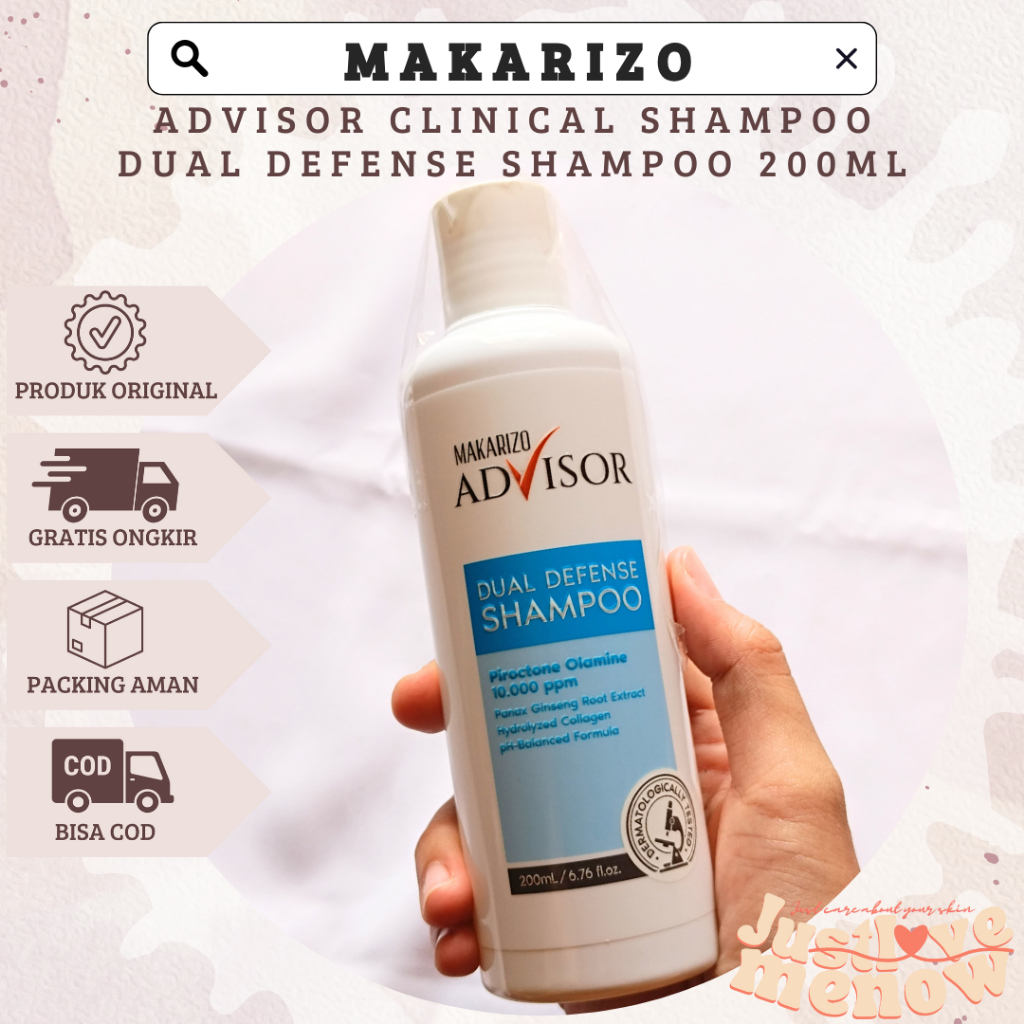 Jual [NEW] MAKARIZO ADVISOR CLINICAL DUAL DEFENSE SHAMPOO 200ML ...