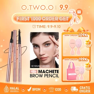 【Haute Series】O.TWO.O Sculpting Machete Eyebrow Pencil Waterproof Long Lasting Create Silky Wild Eye brow Makeup