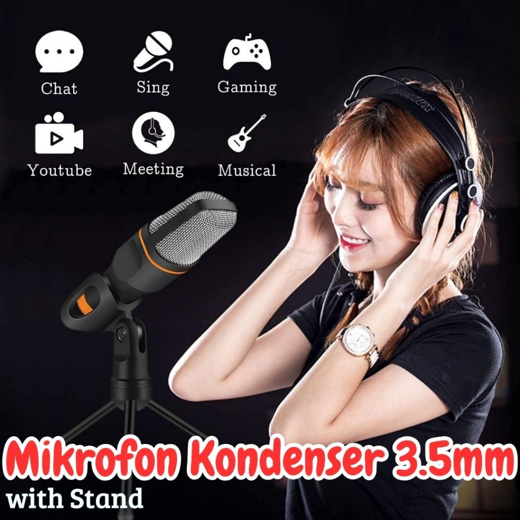 Jual COD TaffSTUDIO Mikrofon Kondenser Vokal Microphone Streaming ...