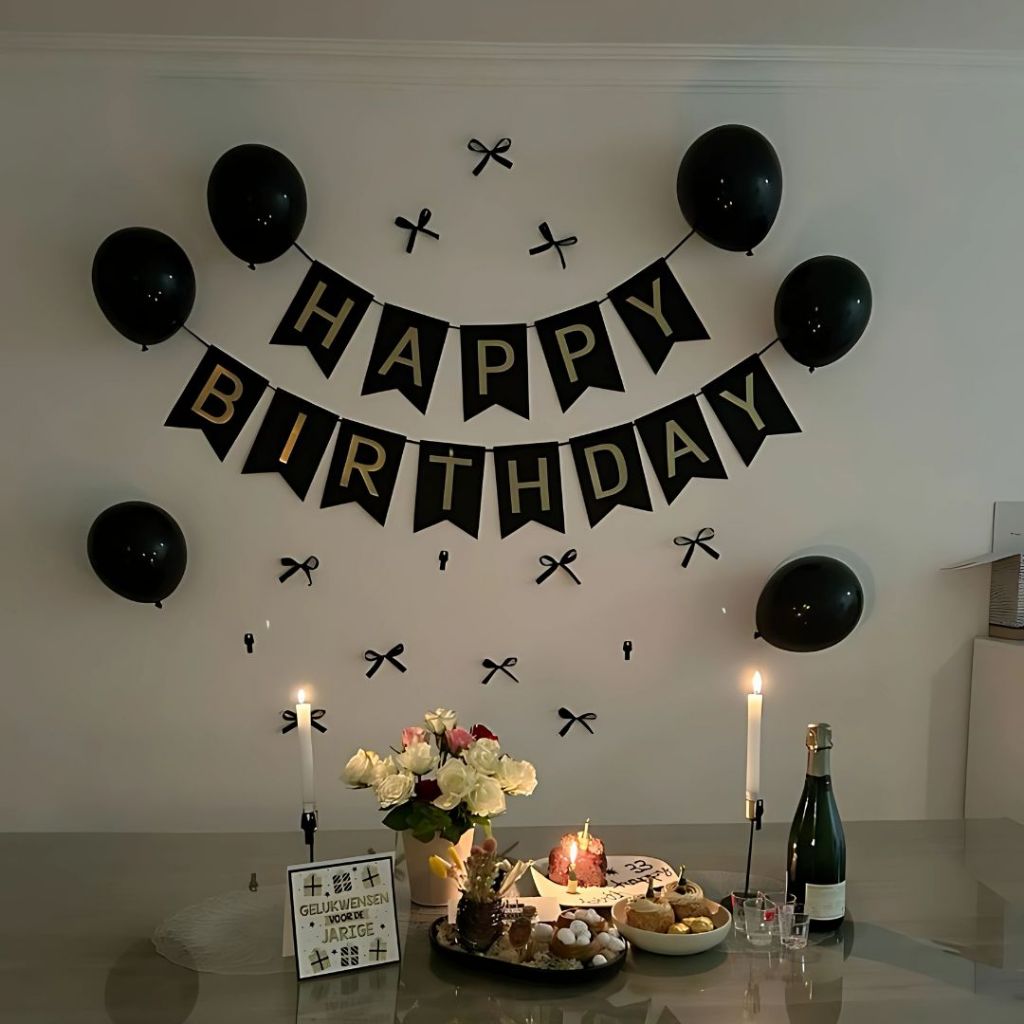 MS PARTY PAKET DEKORASI ULANG TAHUN SUPER SIMPLE AESTETIC / PAKET DEKORASI DINDING ULANG TAHUN SIMPLE