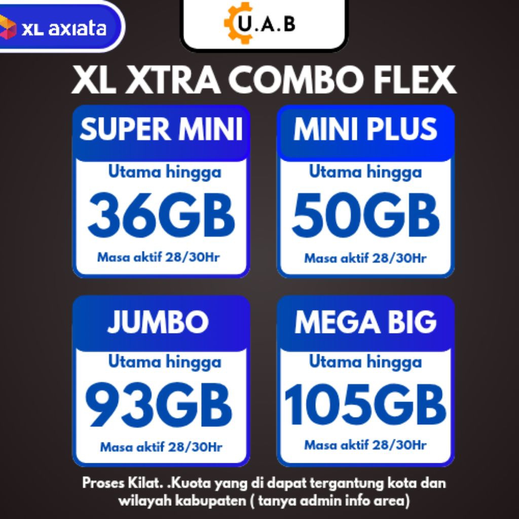 Jual PAKET DATA XL XTRA COMBO FLEX PROMO TERMURAH | Shopee Indonesia