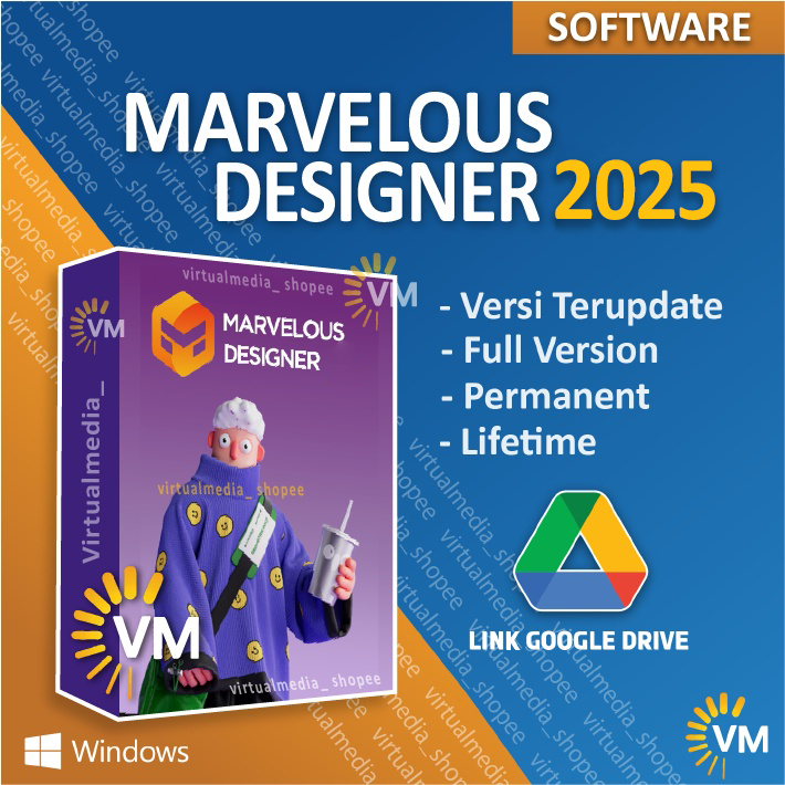 Jual FASHION MARVELOUS DESIGNER 2025 3D DRAW VIRTUAL CLO CLOTH PATTERN ...