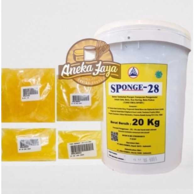Jual SPONGE 28 REPACK 100 GR, 250GR, 500 GR /CAKE EMULSIFIER/PENGEMBANG ...