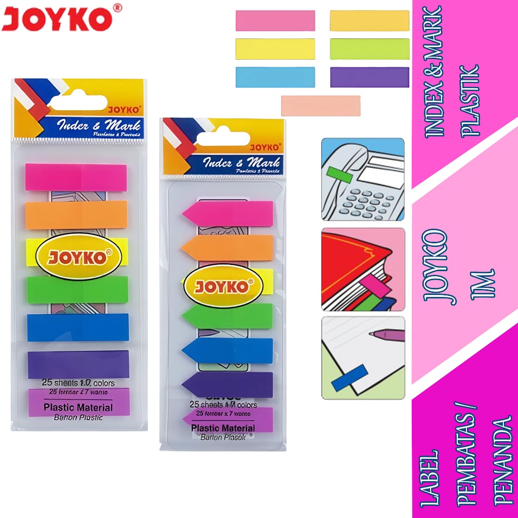 Jual Label Pembatas & Penanda - Joyko - Index & Mark Plastik - IM-30,31 ...