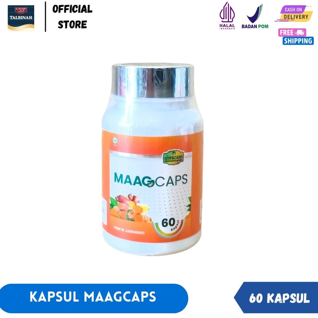 Kapsul Maagcaps Syifacare Suplemen Kesehatan Lambung Obat Maag Alami 60 kapsul Original BPOM
