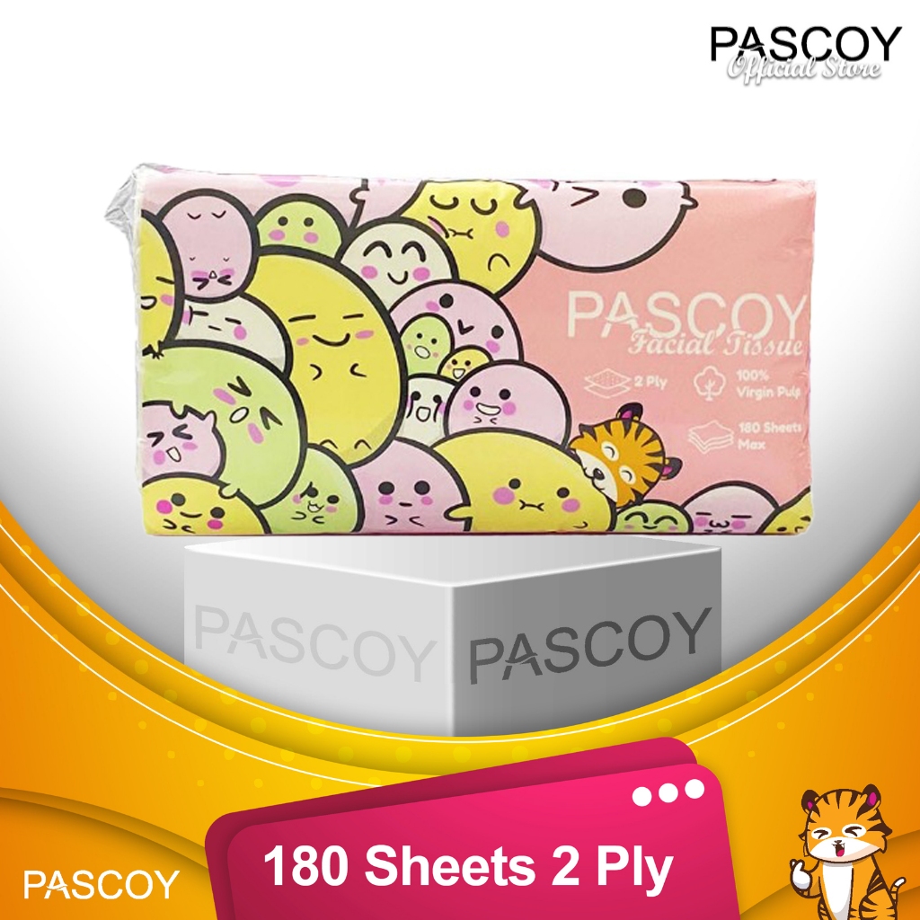 Jual [NEW] Pascoy - Facial Tissue 180 Sheets Doodle 2ply | Shopee Indonesia