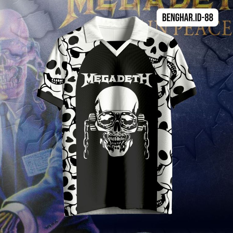 Jual Jersey Megadeth Full Print Tengkorak Vic Rattlehead | Kaos Dryfit ...