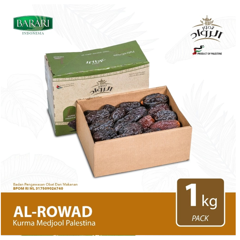 Jual Kurma Medjool Palestina Premium Al Rowad 1kg / Kurma Medjool ...