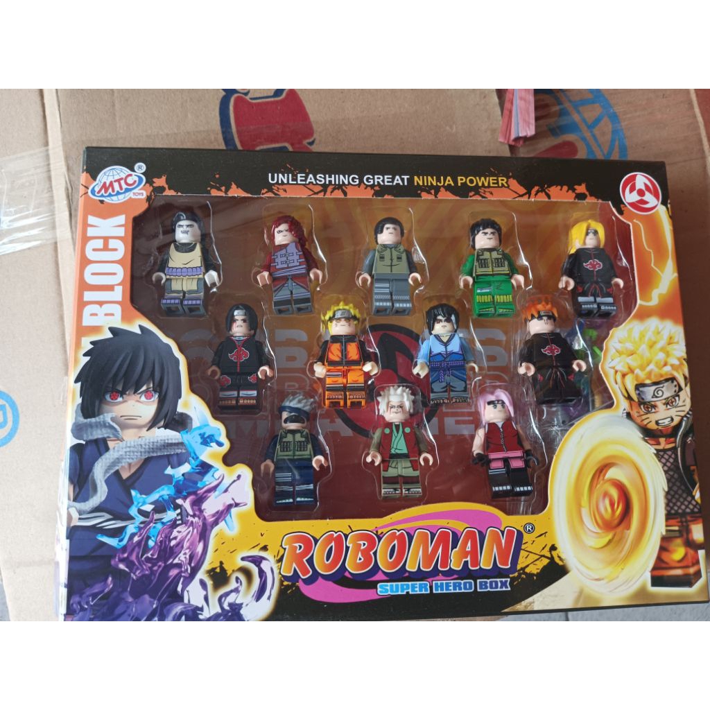 Jual mainan roboman Naruto Shinobi block/ 12pcs | Shopee Indonesia