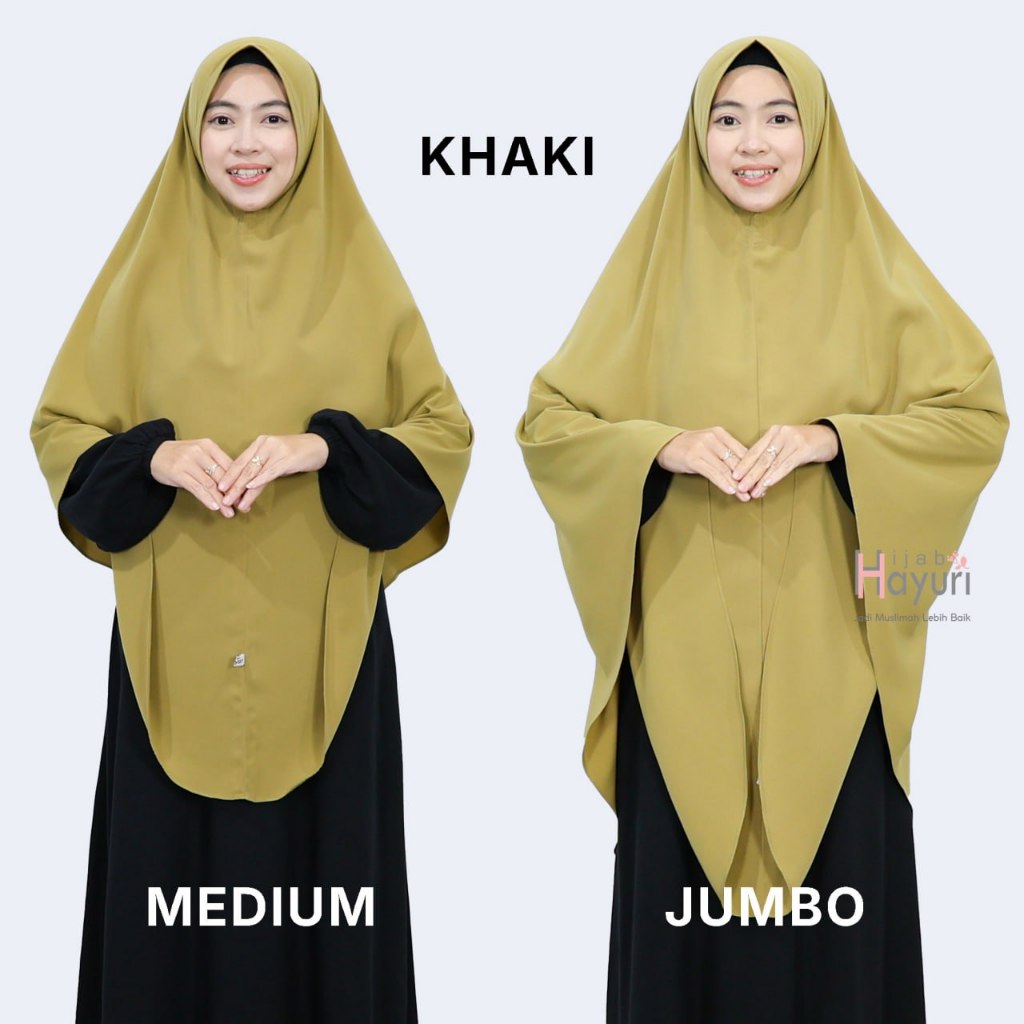𝗛𝗶𝗷𝗮𝗯 𝗛𝗮𝘆𝘂𝗿𝗶 Bergo Non Pad Wolfis Jumbo Instan Syar'I Bergo Inaya
