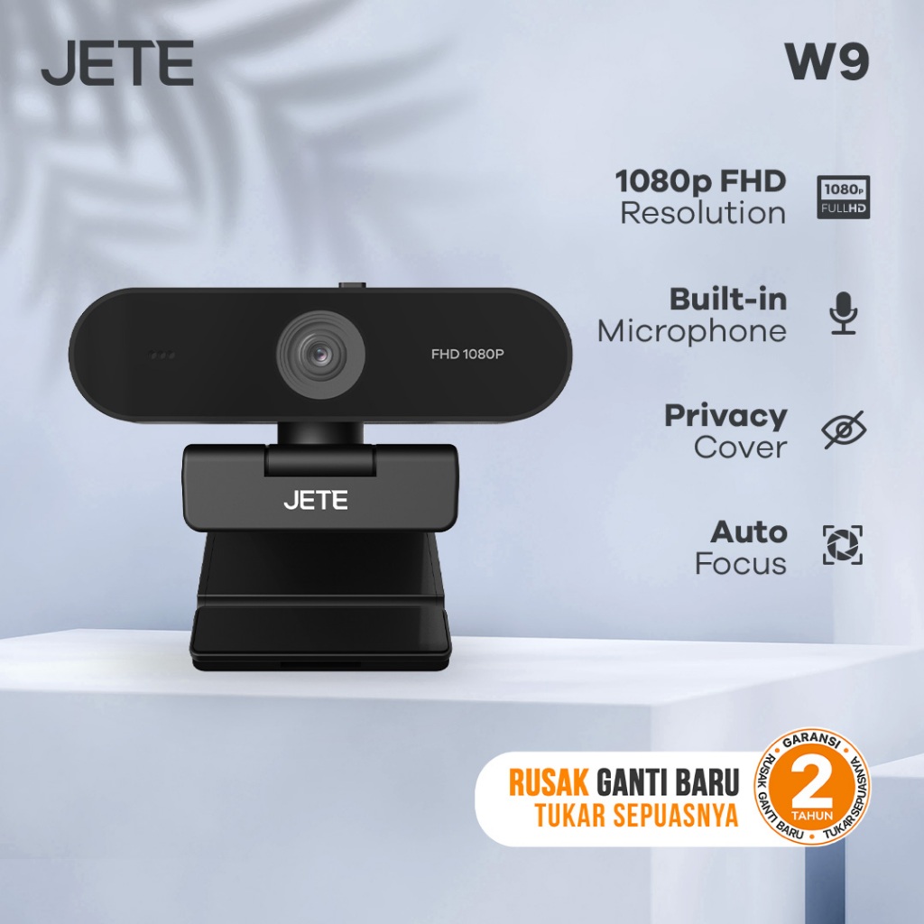 Jual Webcam JETE W9 Full HD 1080p Rotate - Web Cam | Shopee Indonesia