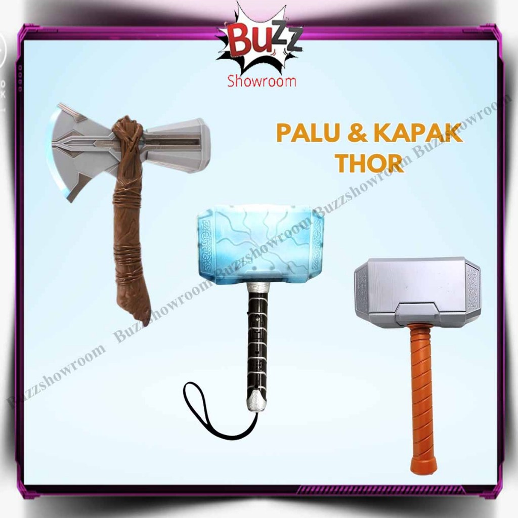 Jual Palu Thor Mjolnir Stormbreaker LED Mainan Anak Cosplay Superhero ...