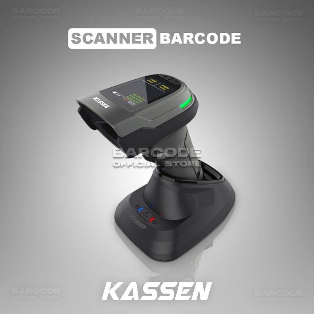 Jual Kassen RF-2400D Scanner Barcode 2D Wireless Bluetooth Scan QR Code ...