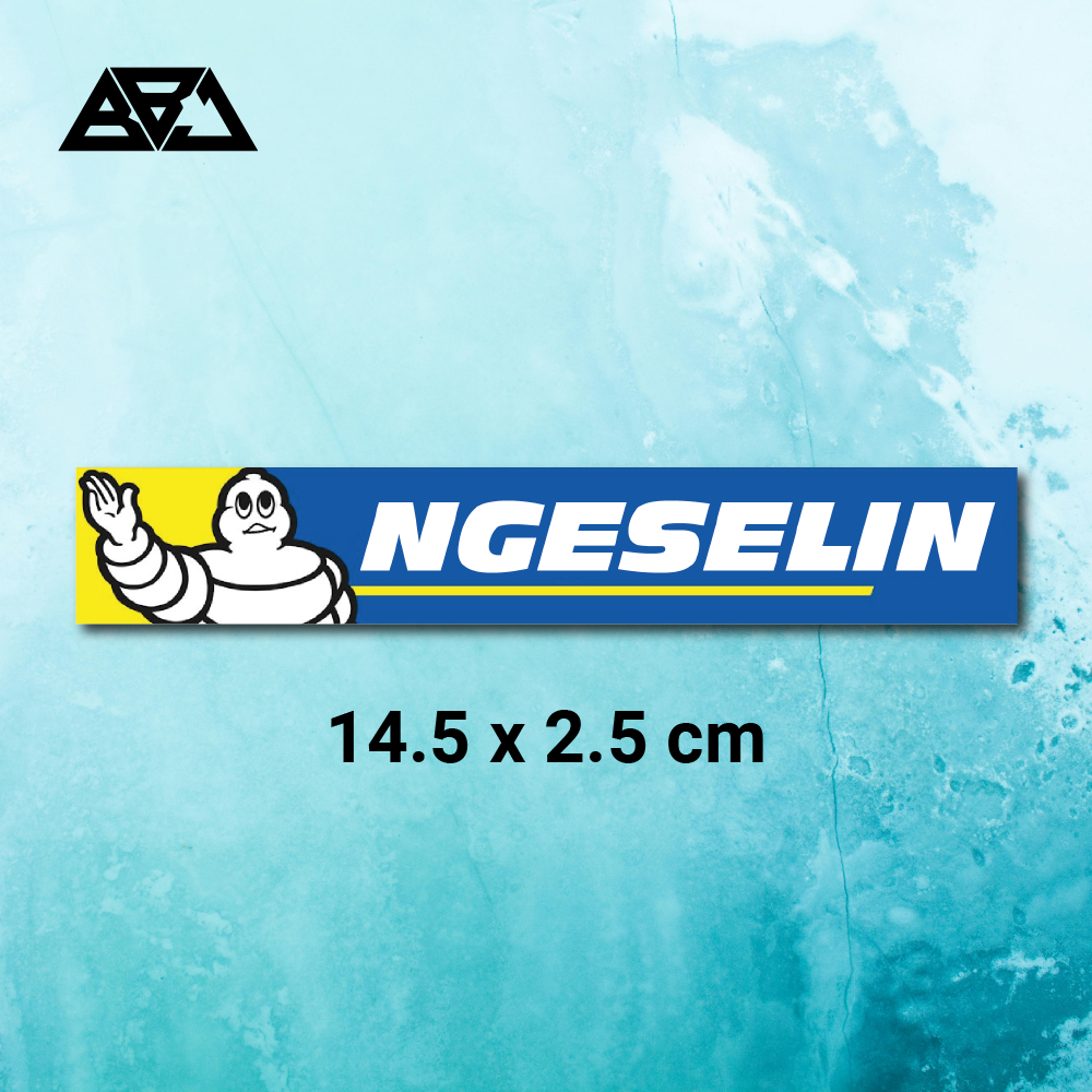 Jual STICKER STIKER CUTTING JDM PARODI LOGO MICHELIN - NGESELIN ...