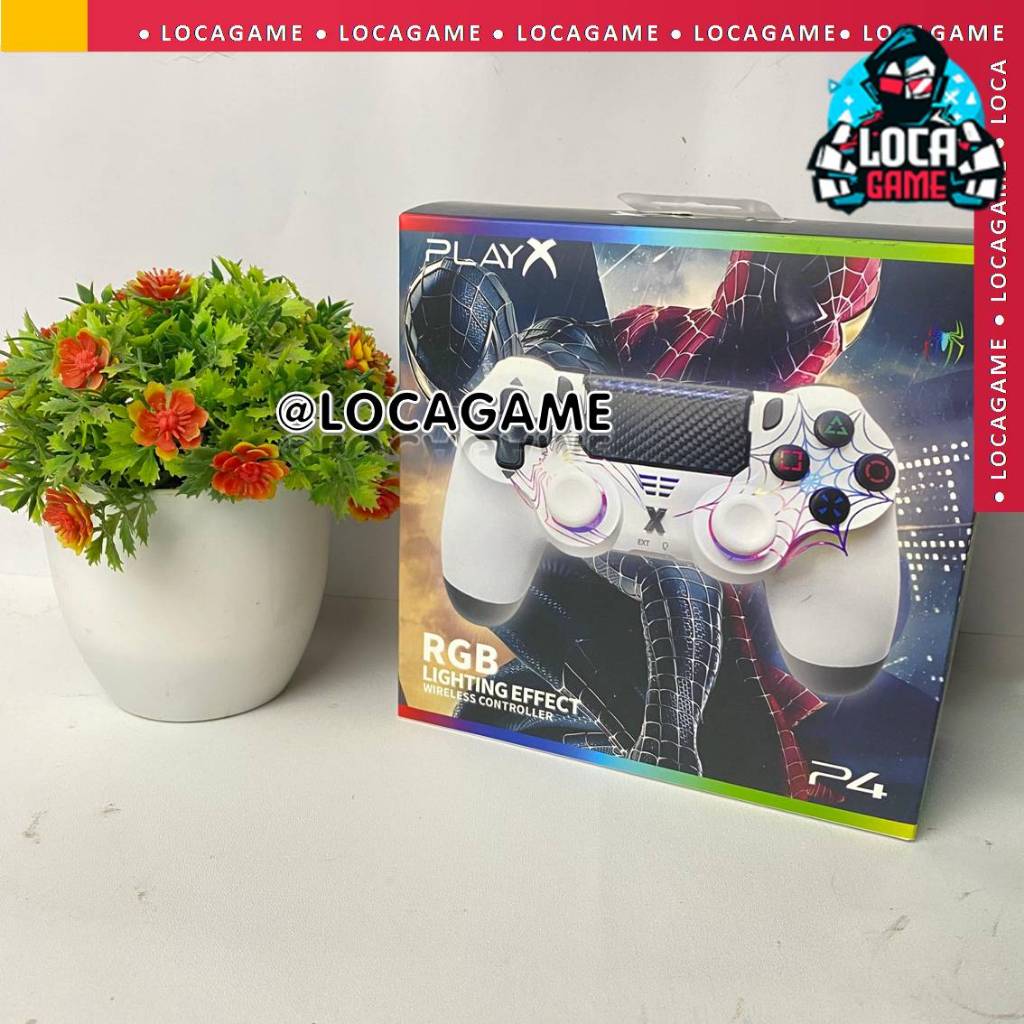 Jual Stik PS4 PLAY X RGB Wireless Controller Lightning Effect RGB for ...