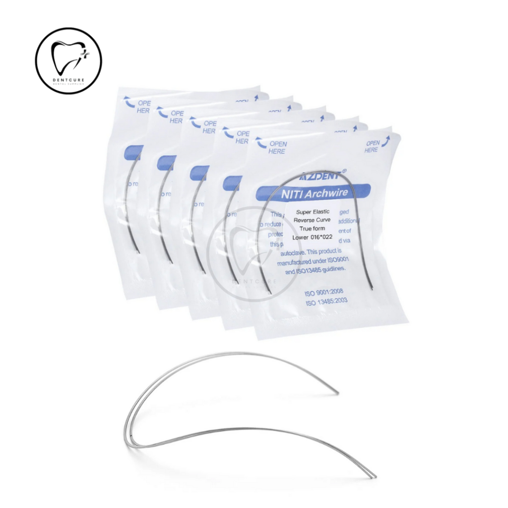 Jual AZDENT Kawat Reverse Curve wire NiTi True Form Ortodontik behel ...