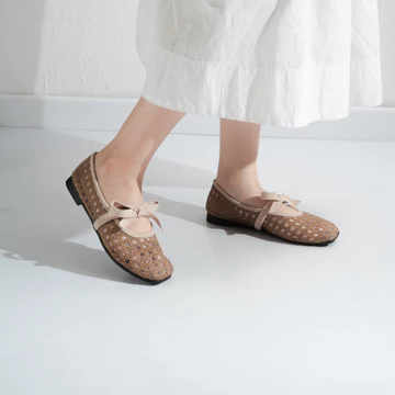 Camellia Sepatu Flat Shoes Pita Transparan Navisa Basic Collection
