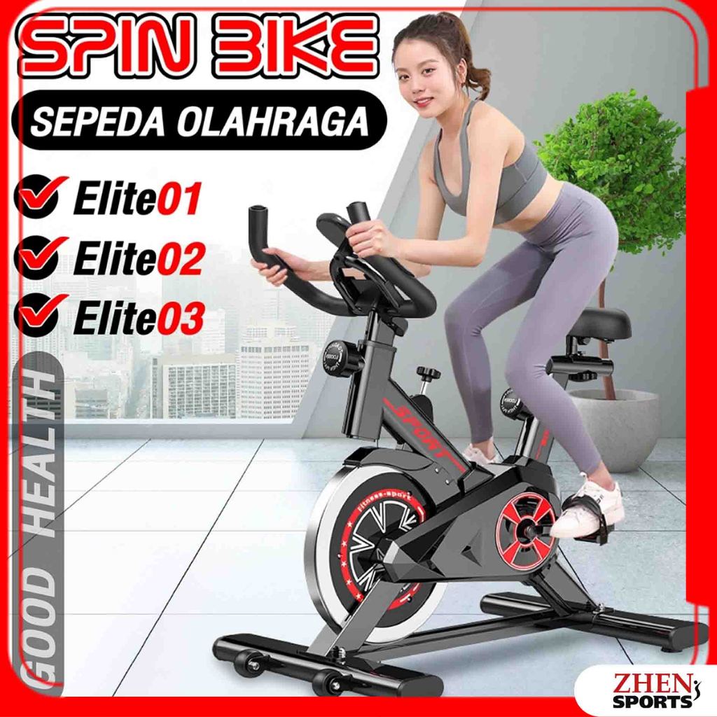 Jual ZHEN SPORT Sepeda Statis Spin Bike Model Elite Cardio Alat ...