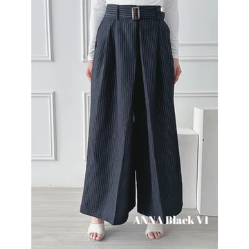 ANNA Cammomile 2304098 Celana Kulot Wanita Gesper Highwaist