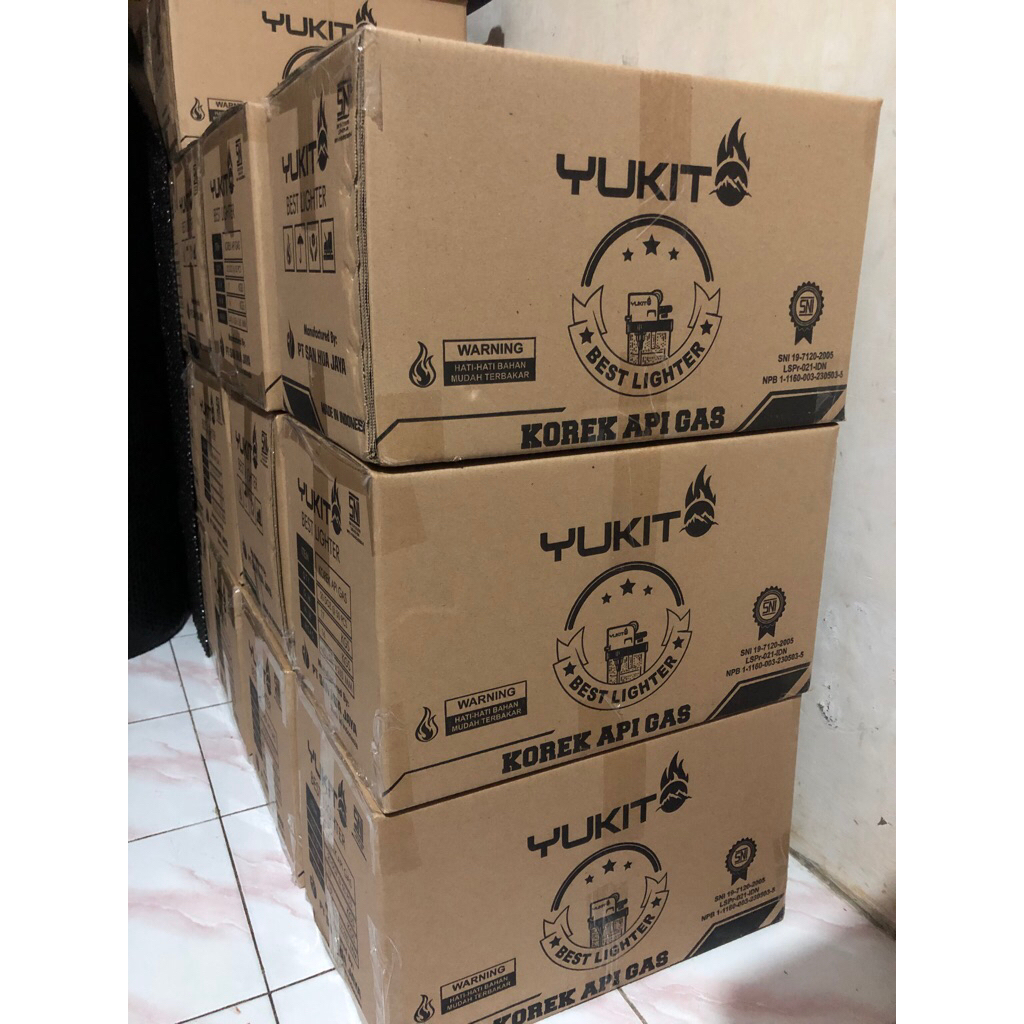 Jual PAKET 1 KARTON - Korek Api Gas YUKITO 1 Dus isi 20 Box - Korek ...