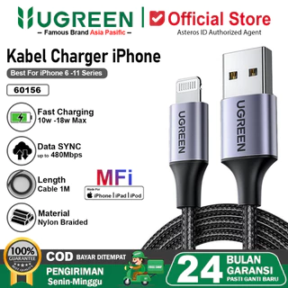 UGREEN Kabel Data MFI iPhone 5 6 7 8 X Xr Xs USB lightning Fast Charging 10w 18w