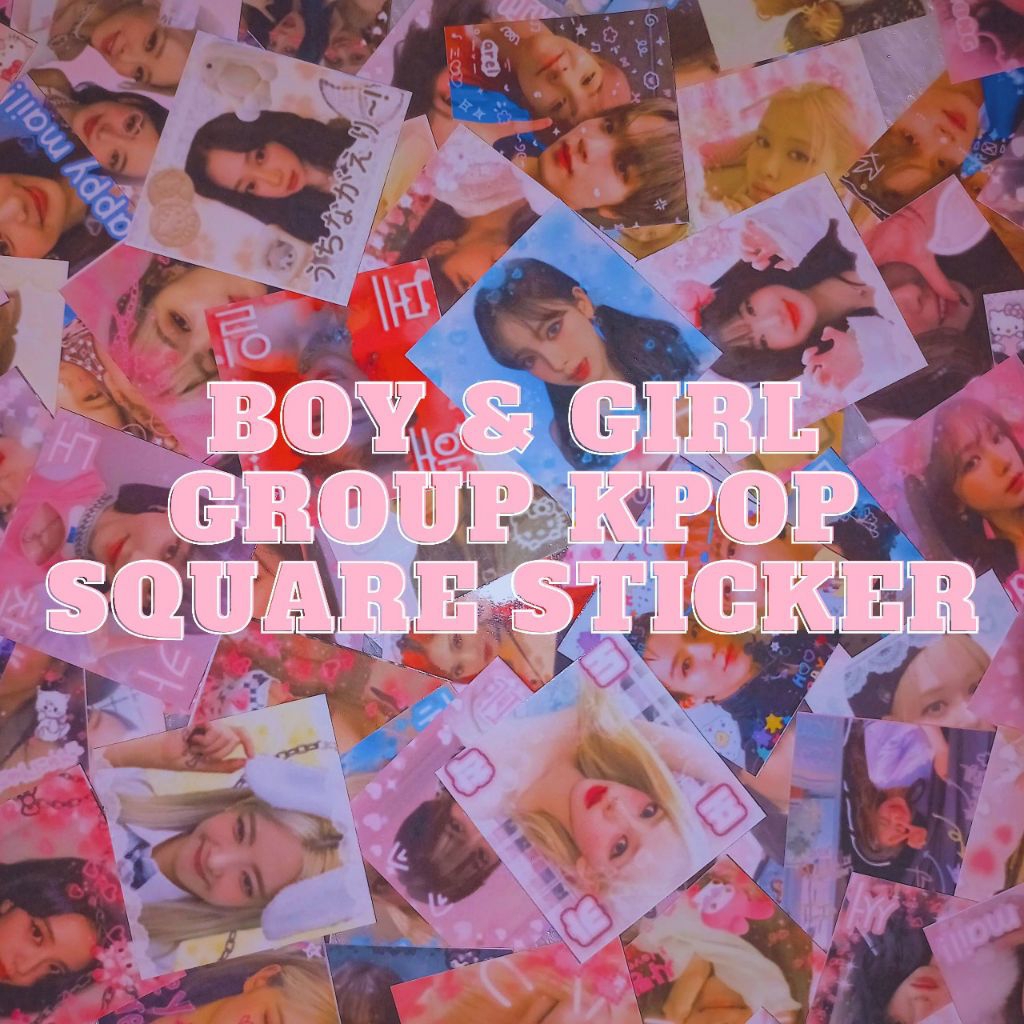 Jual Sticker packs square Sticker kpop fanmade ala selkor cute mail ...