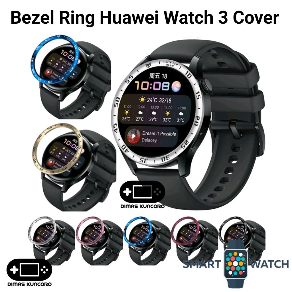 Jual Bezel Ring Huawei Watch 3 cover frame cincin casing case metal ...
