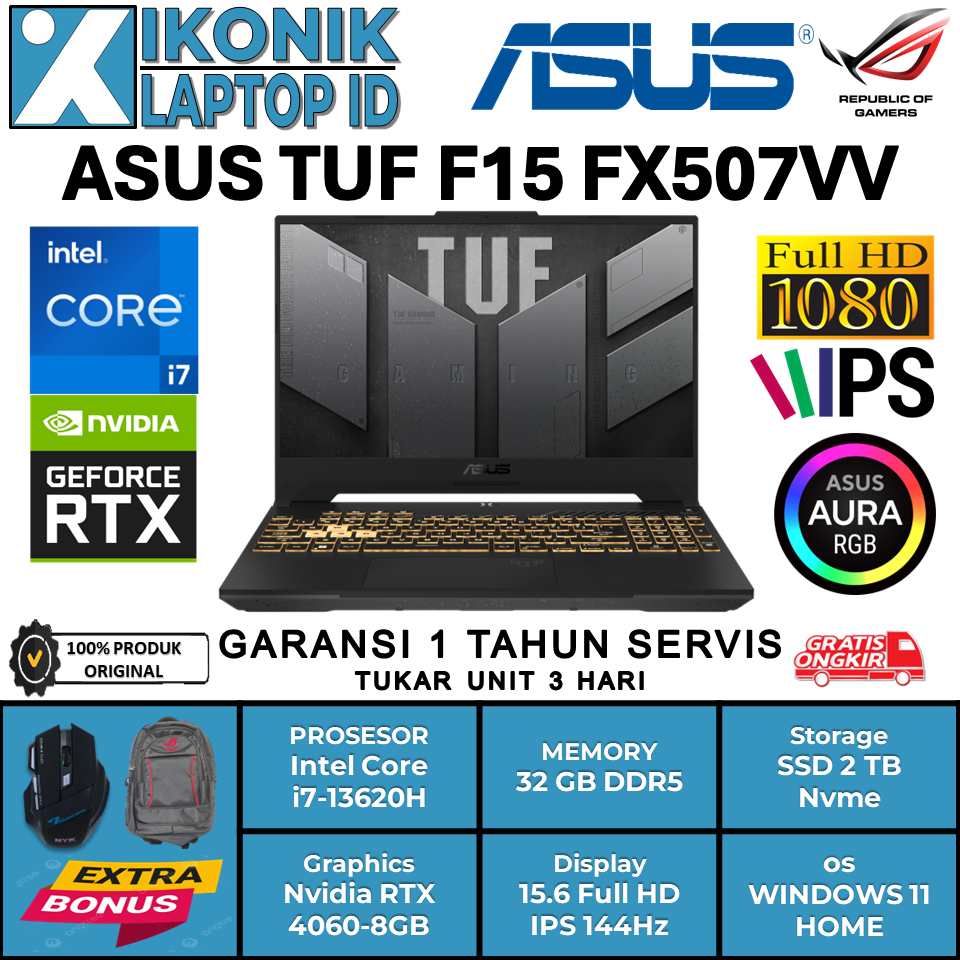 Jual Asus Laptop Tuf Gaming F15 Terlengkap Harga Terbaru