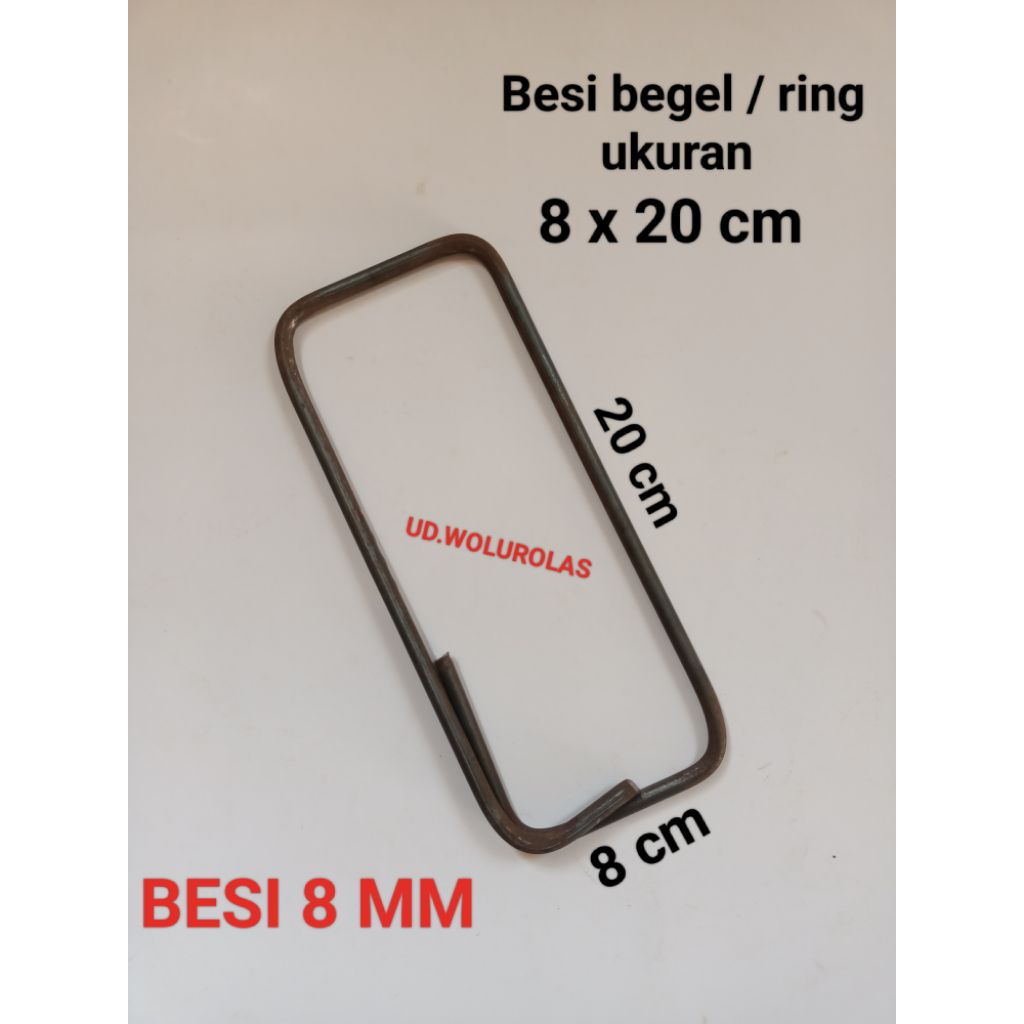 Jual Besi begel/ring cincin/besi kolom PAKAI BESI BARU BESI 8 MM. BERAT ...