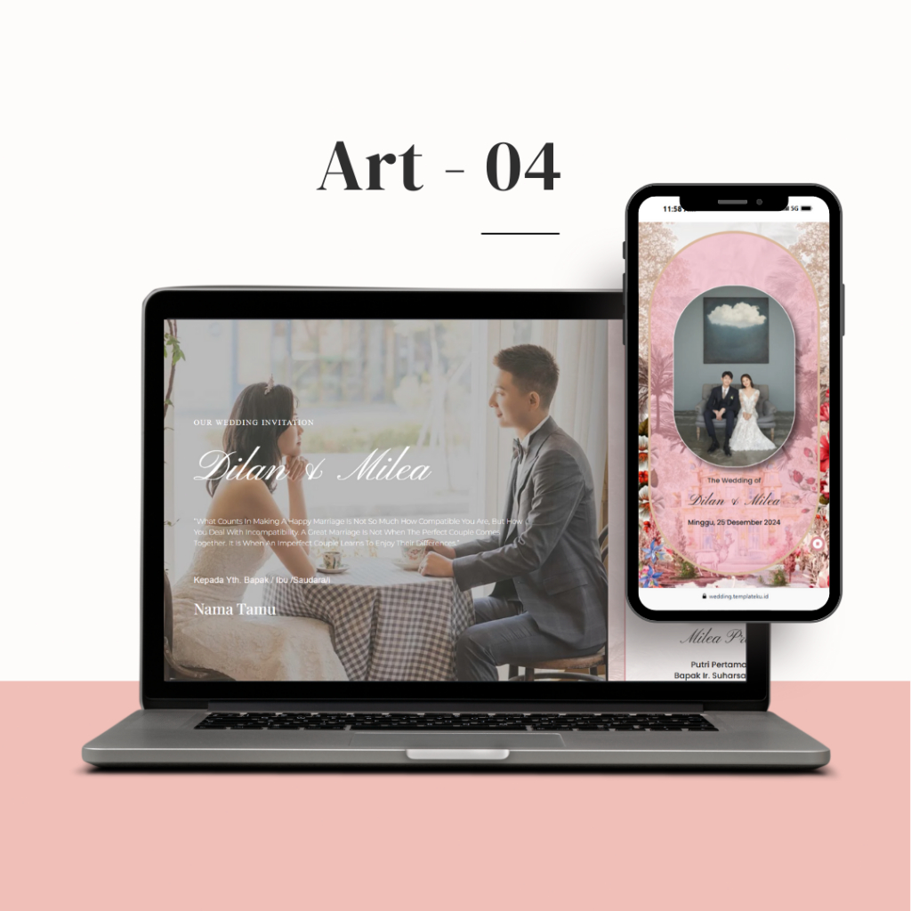 Undangan Digital Website Custom | Bisa Request Musik | Undangan Nikah Web & Free Revisi