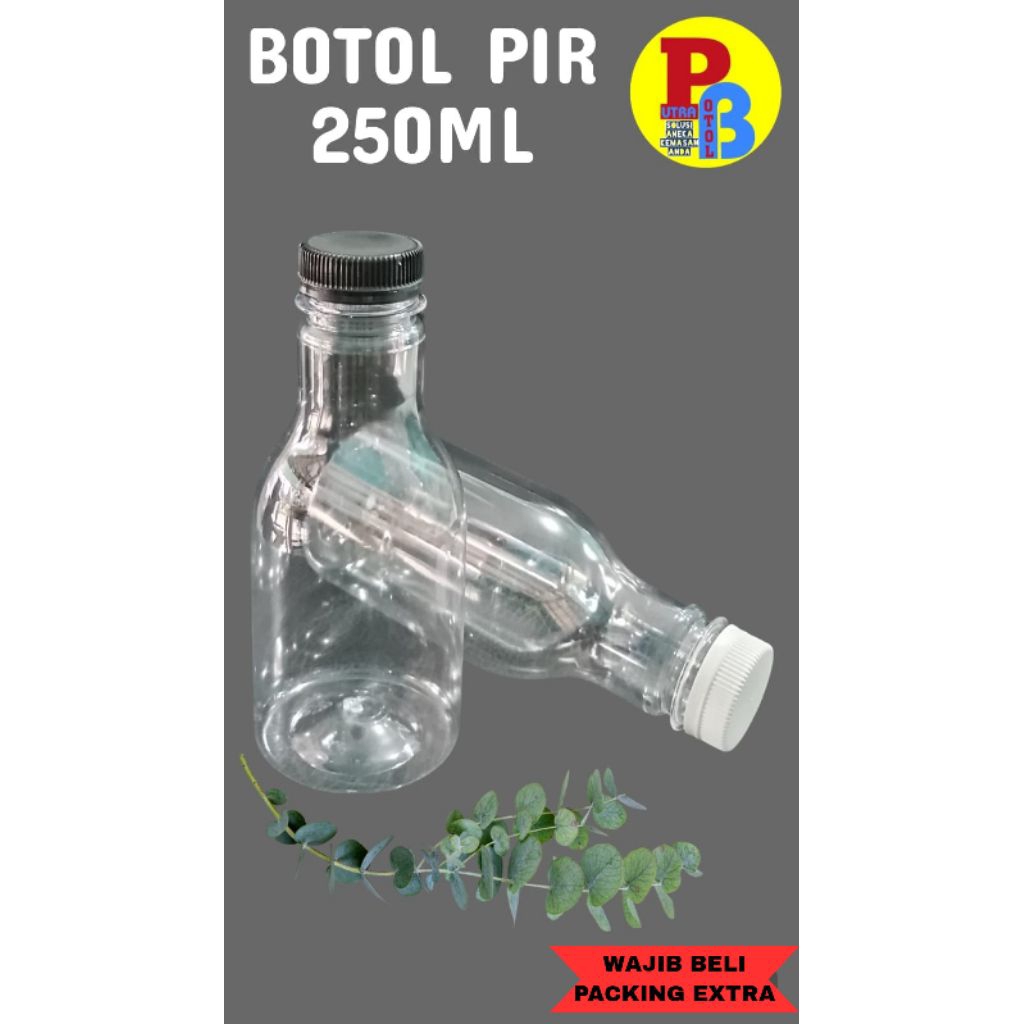 Jual BOTOL PIR 250ML | BOTOL JUS 250ML | BOTOL PLASTIK 250ML | Shopee ...