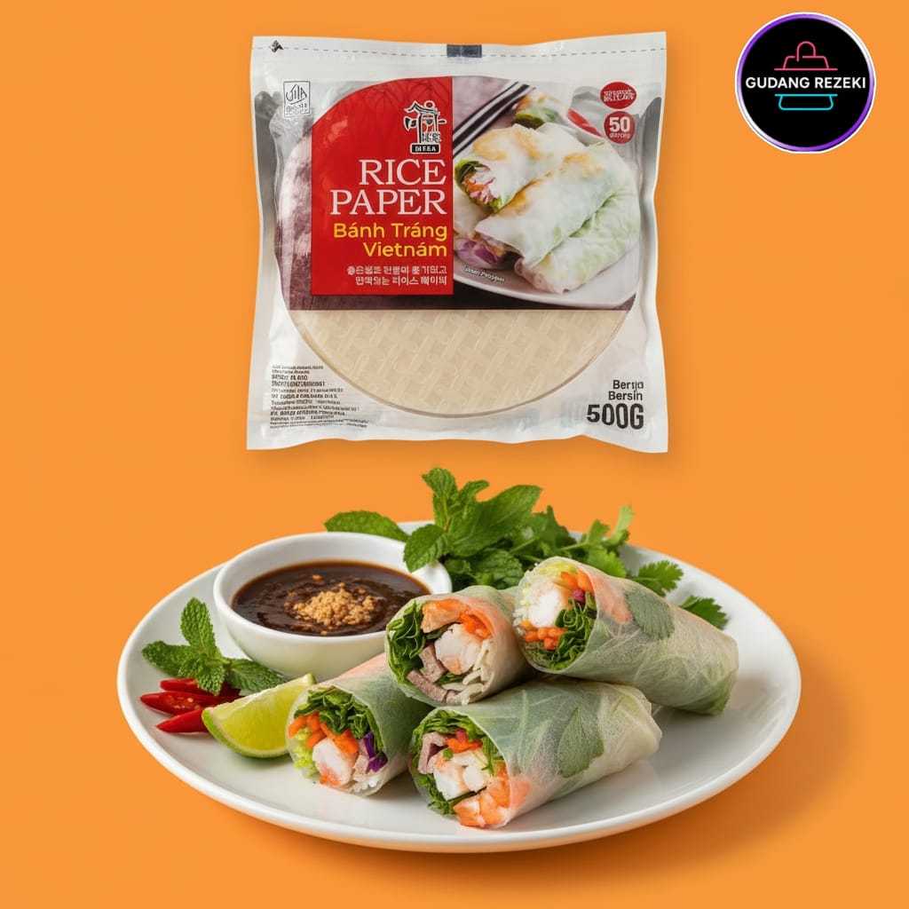 Jual RICE PAPER KOTAK 500 GR KULIT LUMPIA VIETNAM 500 GR / RICE PAPER ...