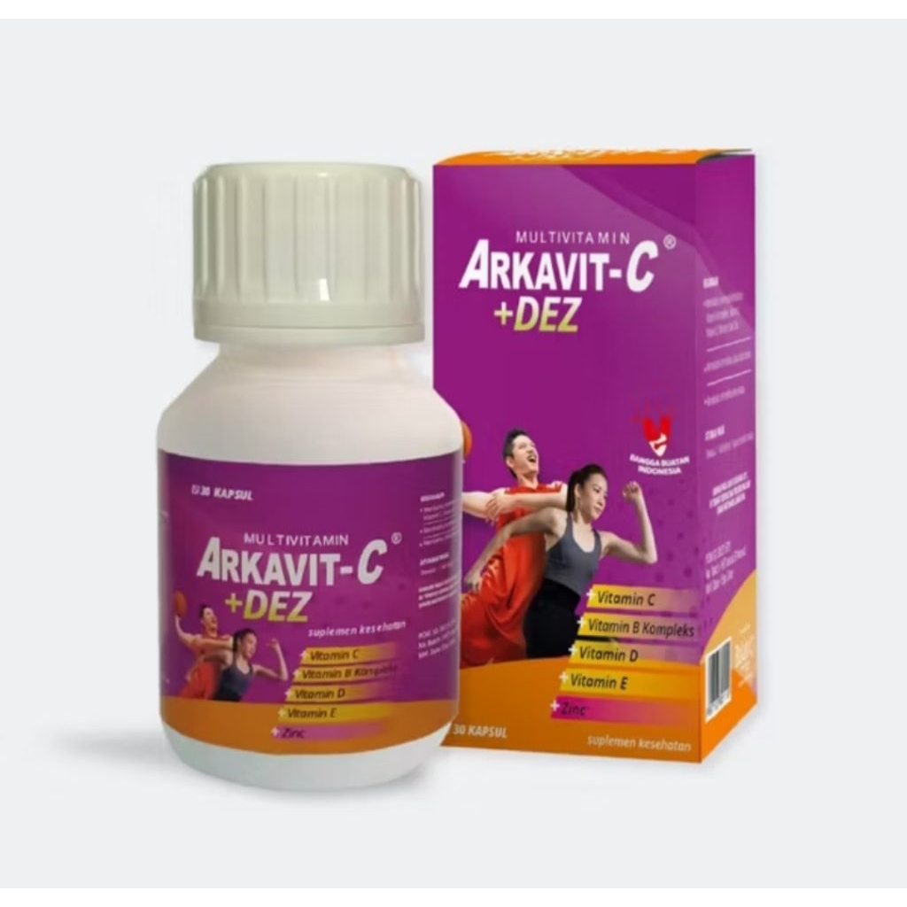 Jual ARKAVIT C + Dez Suplemen Multivitamin Lengkap Menjaga Daya tahan ...