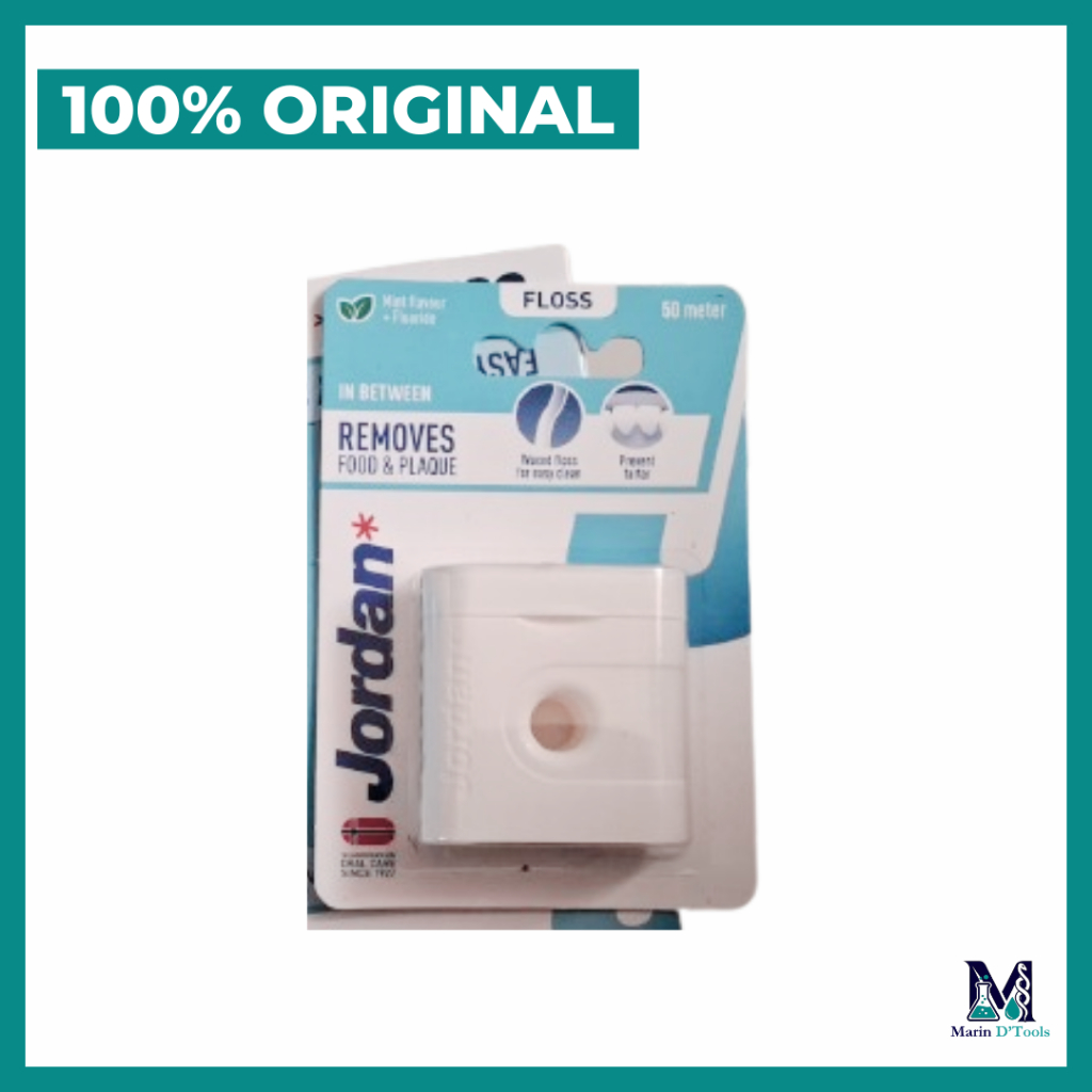 Jual Jordan In Between Dental Floss 50m Original - Benang Gigi Waxed ...