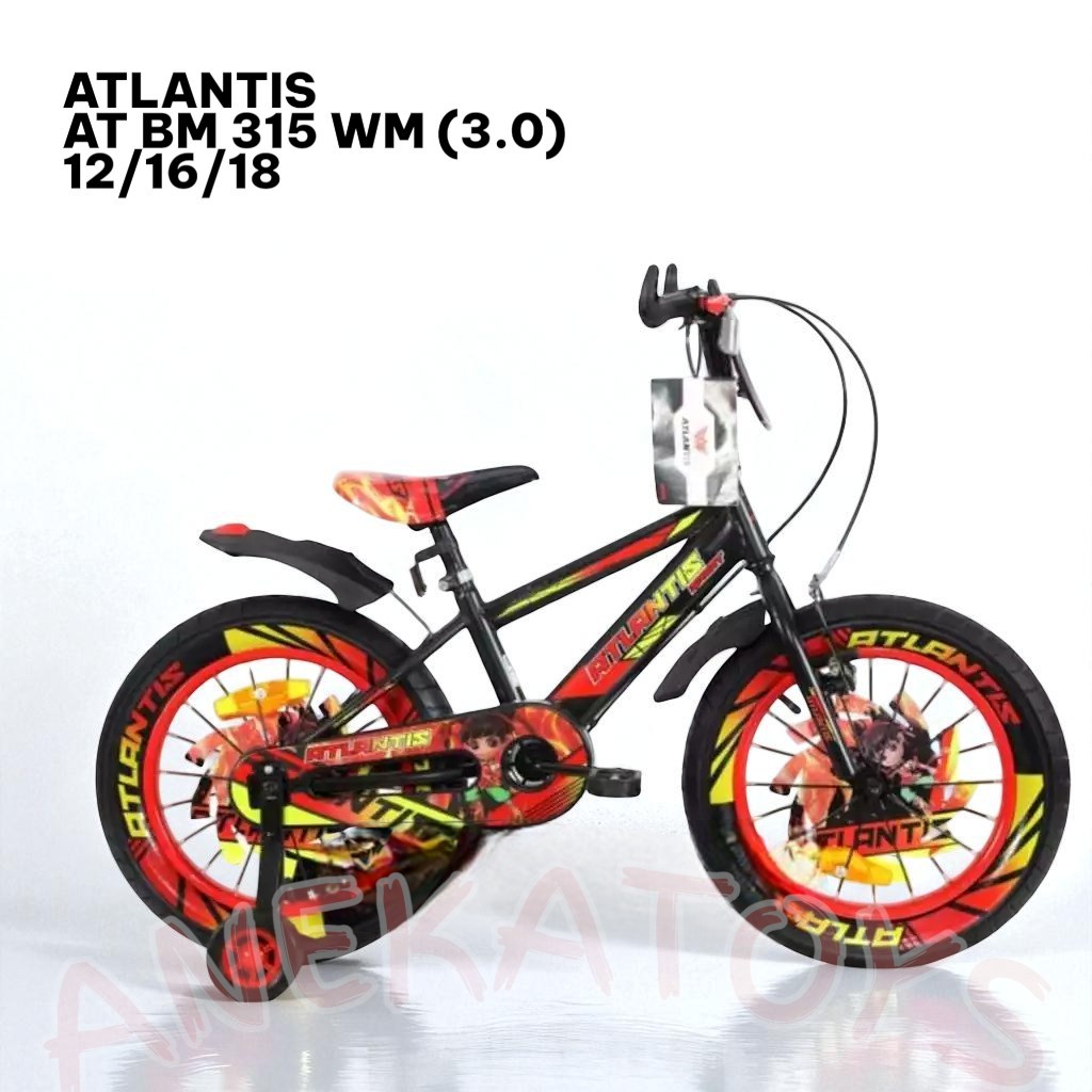 Jual Sepeda BMX Anak Laki Atlantis AT315 Ban Jumbo Warna 12/16/18x3.0 ...