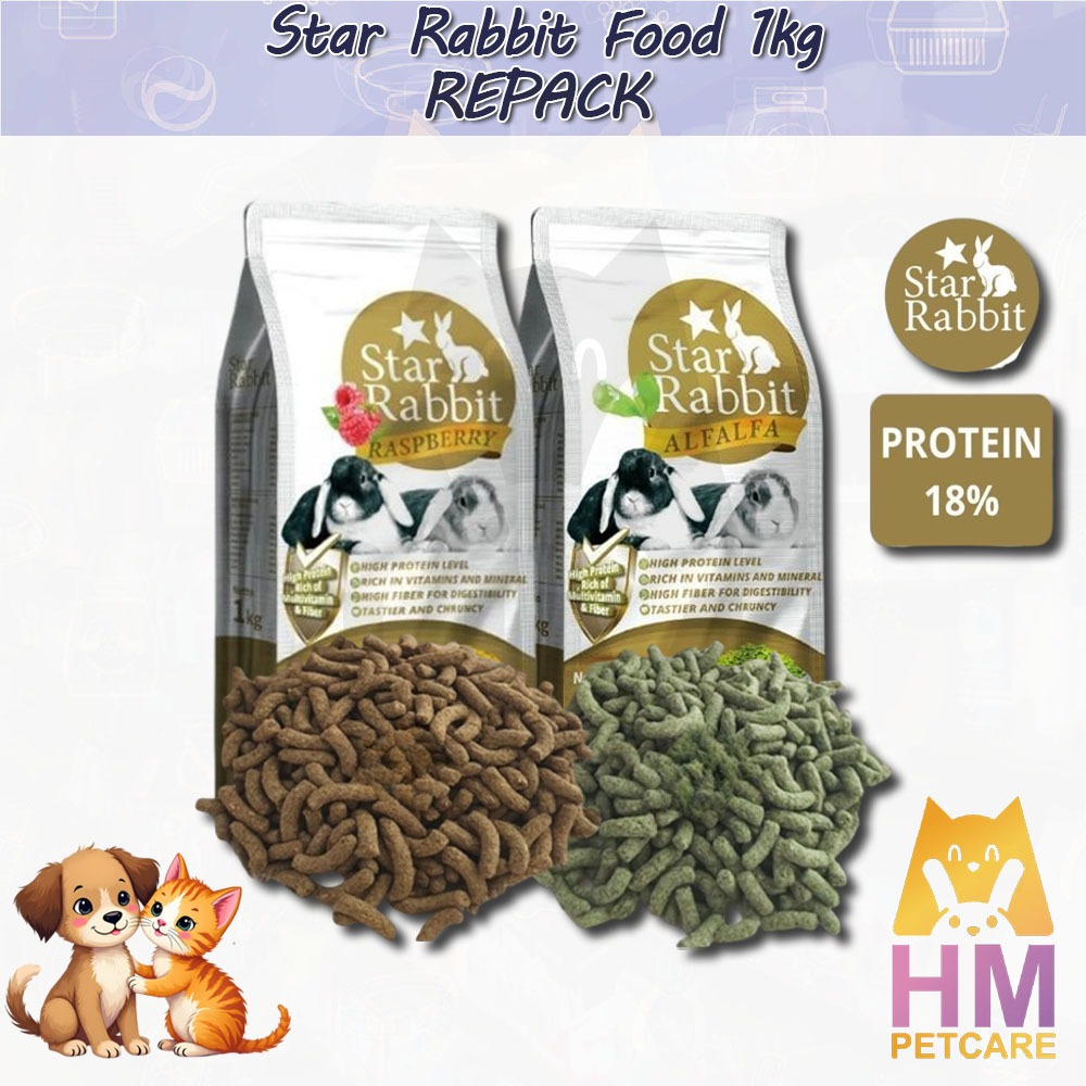 Jual PELET STAR RABBIT Alfalfa STAR RABBIT Raspberry - Makanan Kelinci ...
