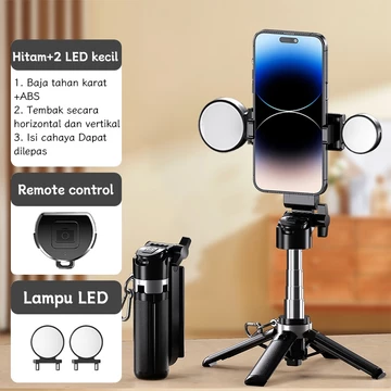Zyntec 42CM Mini Tripod 3in1 Bluetooth Remot Control Selfie Stick Hp Extendable Grip Stainless
