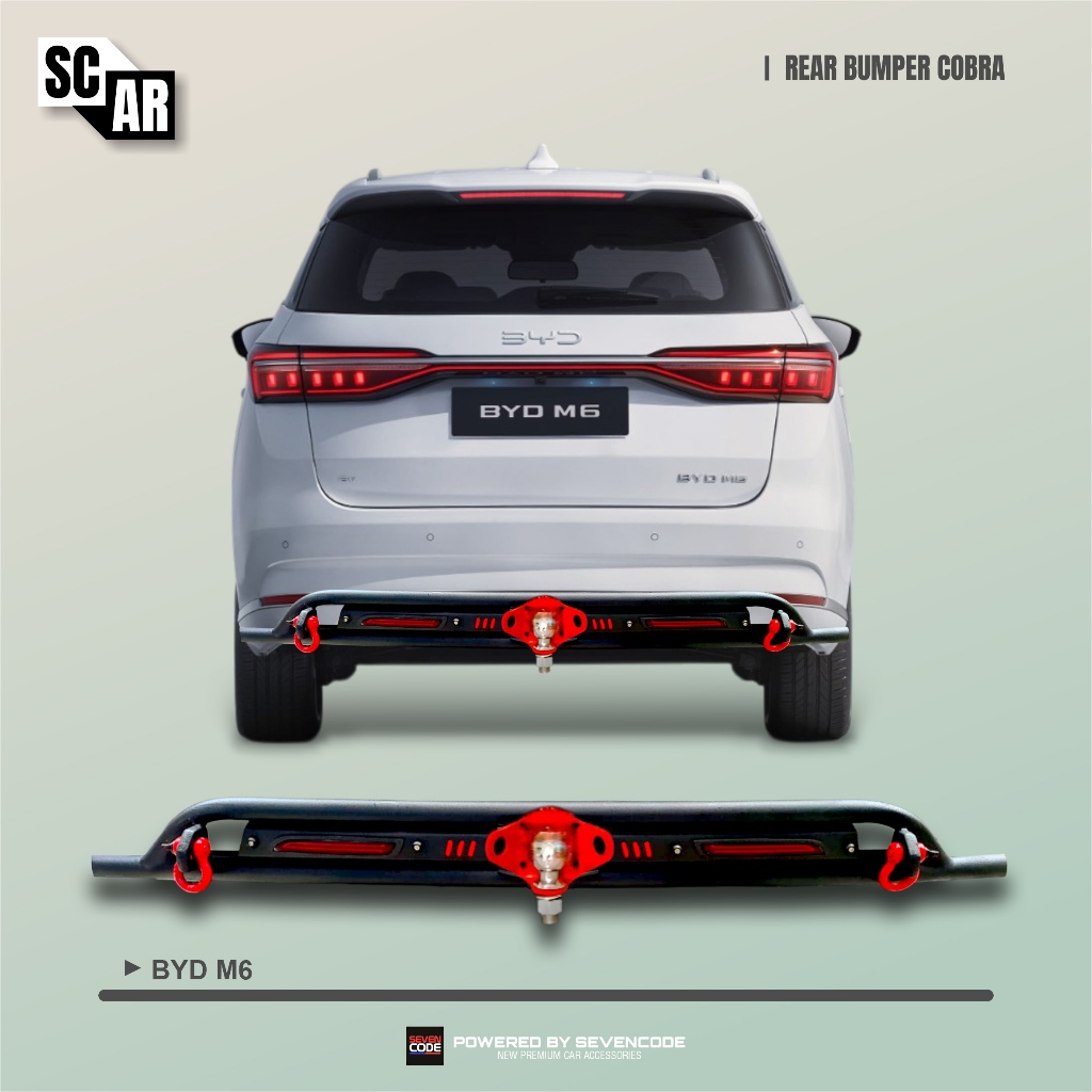 Jual Rear Full Bumper guard Besi with Reflektor lamp LED - Towing ...