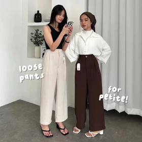 Loose Pants 332 PETITE SIZE Celana Kulot Anti Kusut Trousers Kantor Formal Casual 33293
